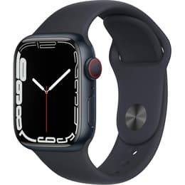Apple Watch (Series 7) October 2021 - Cellular - 41 mm - Aluminium Black - Sport band Midnight